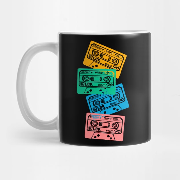 Retro Audio Cassette Tapes - Vintage Mix Tapes by edwardechoblue